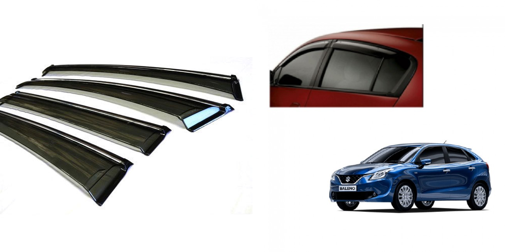 Buy Auto Lite door visor set for Maruti Baleno (non breakable