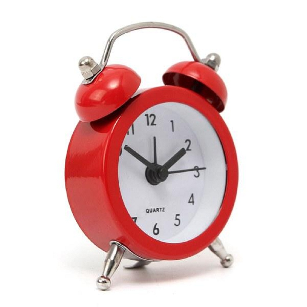 Buy Ganapatistore Mini Classic Double Bell Alarm Clock Traditional ...