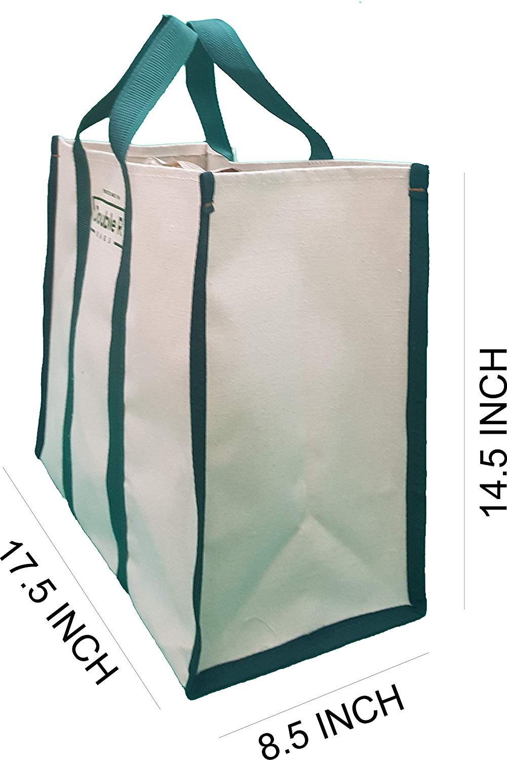 Buy Double R Big Eco Cotton Canvas Shopping Bags for Carry Milk Grocery ...