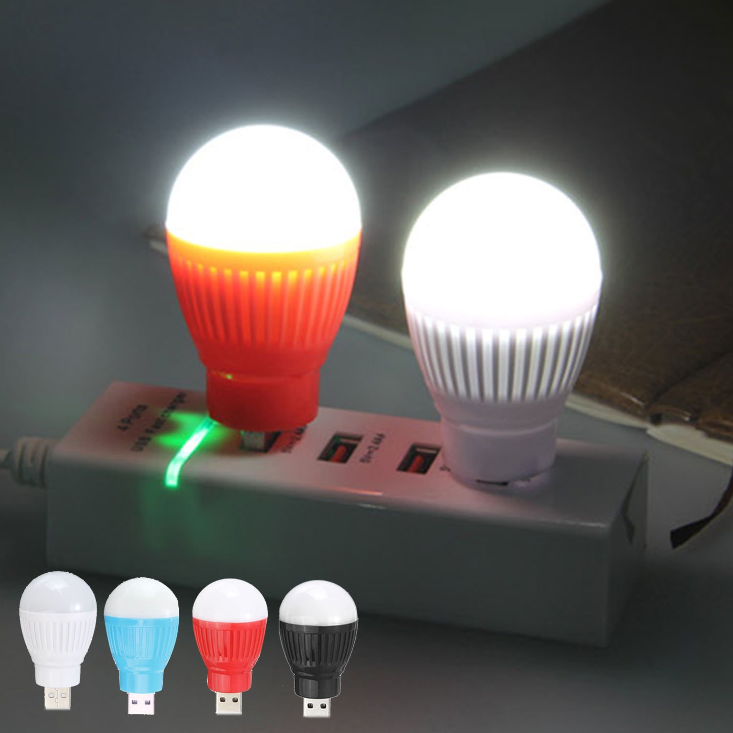 Buy LED BULB WITH USB Night Light (Multi Color) Online @ ₹199 from ...
