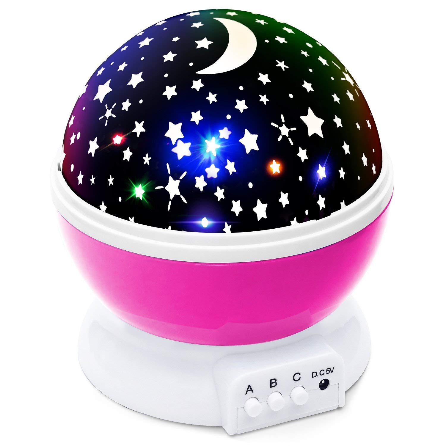 Buy Way Beyond USB/battery Operated Star Moon Light Rotating LED Night