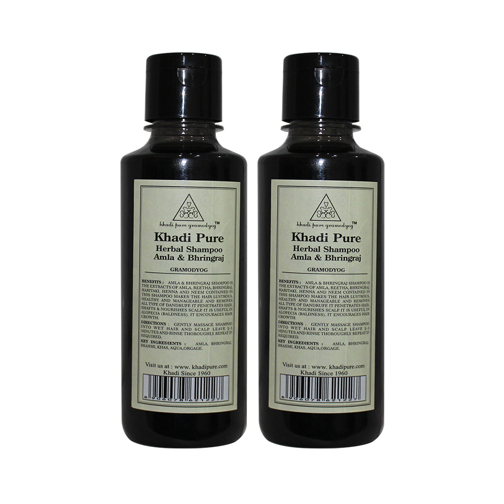 Khadi Herbal Amla And Bhringraj Shampoo