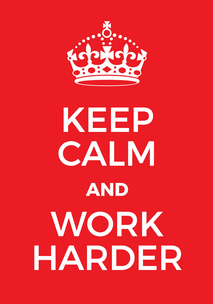 Buy keep calm and work harderAll Time Posters|300 GSM HD Paper Print ...