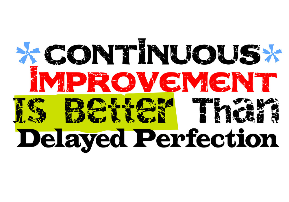 Buy continous improvements is better than delayed perfectionAll Time ...