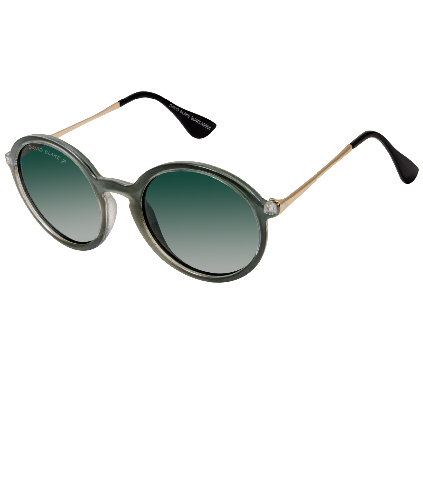 Buy David Blake Green Gradient Polarized Uv Protected Round Sunglass Online ₹529 From Shopclues 3156