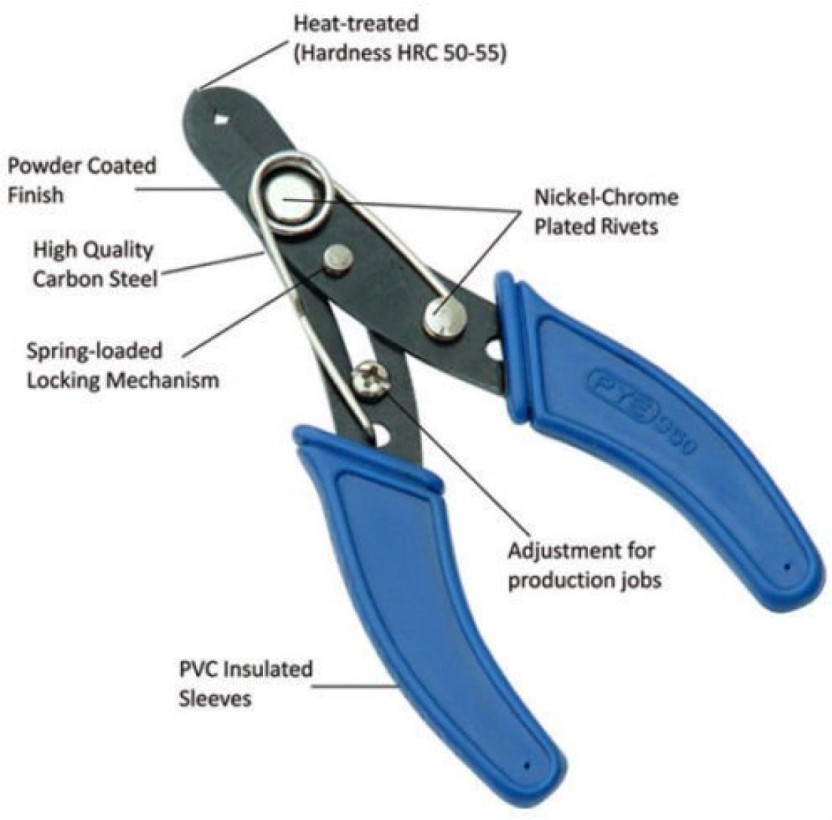 Automatic Wire Stripper Cutter Pliers With Spring