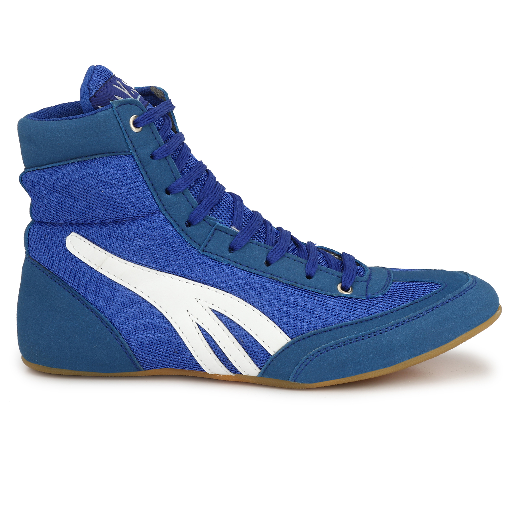 Buy VSS Men's Blue Suede High Ankle Non Marking Kabaddi Sport Shoes ...