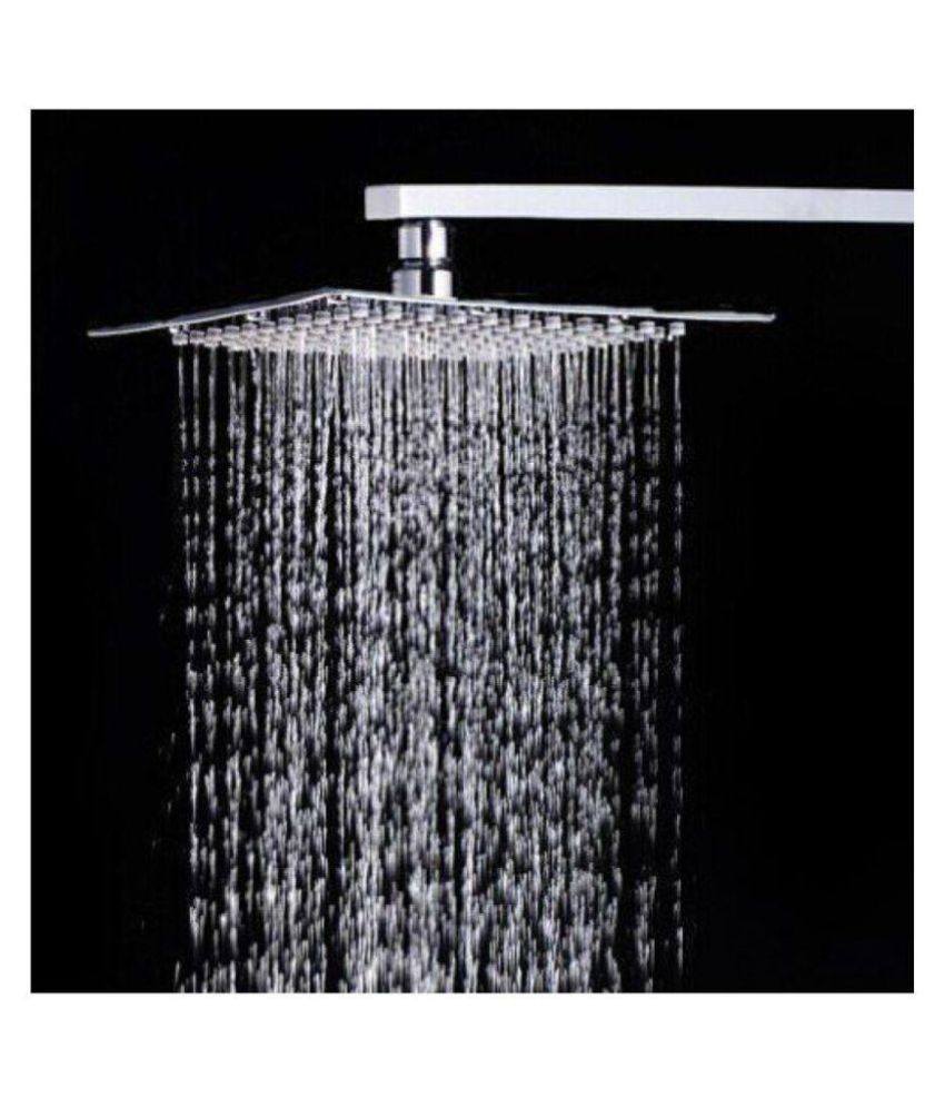 Logger Ultra Slim Square 4 X4 Rain Shower Head With 9 Inches Arm