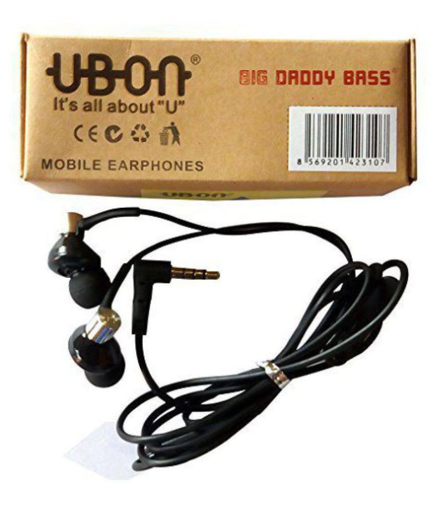 UBON UB 1085 In Ear Wired Earphones With Mic
