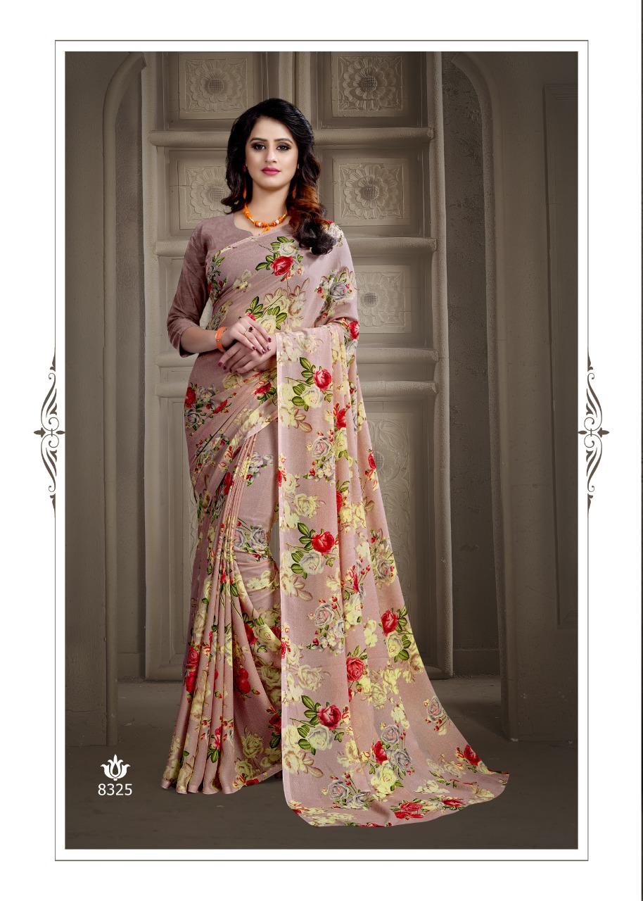 Buy Multicolor Floral Georgette Printed Saree Online Get 85 Off