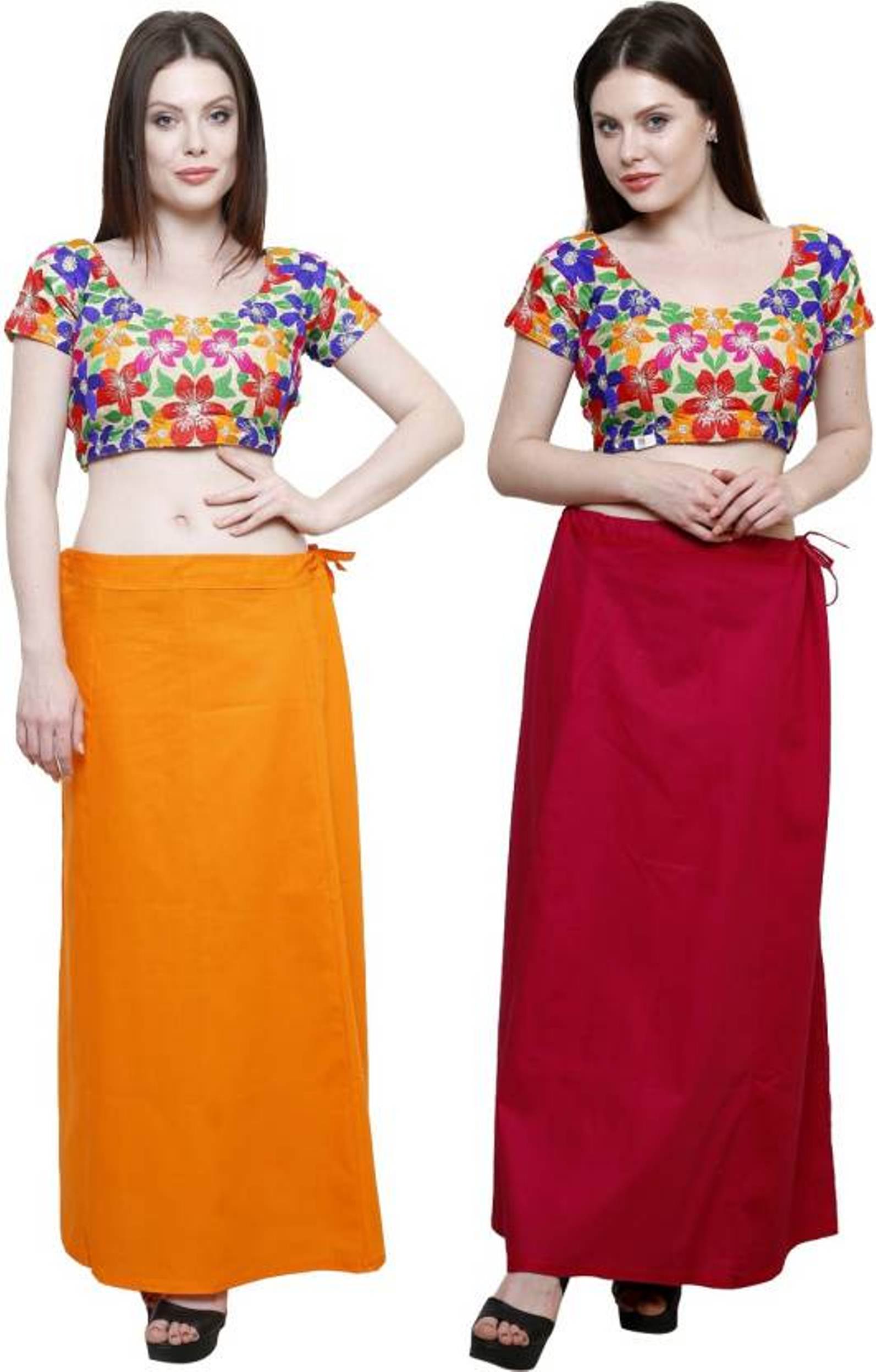 Buy 100 Pure Cotton Women's Cotton Inskirt Saree Stiched Petticoats