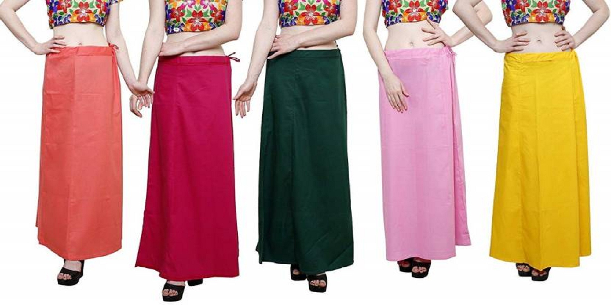 Buy 100 Pure Cotton Women's Cotton Inskirt Saree Stiched Petticoats