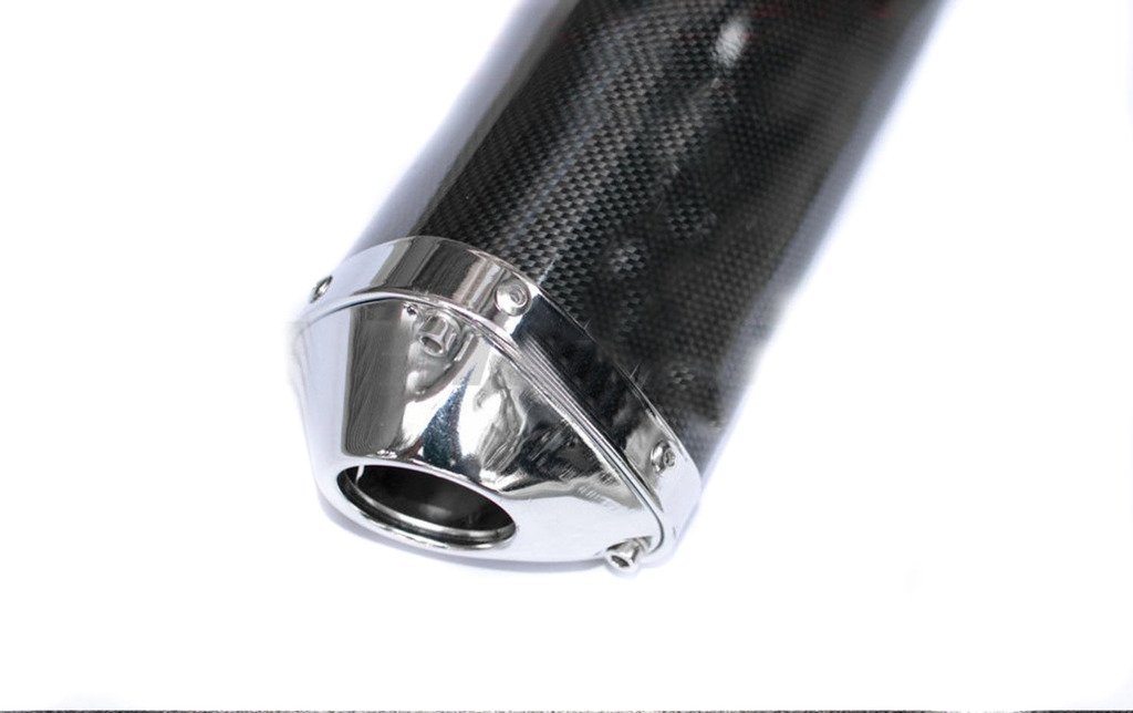 Buy Spidy Moto Original Carbon Fiber Look Tri Fit Free Flow Exhaust Silencer For Yamaha R15 V3
