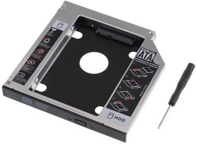 Buy 2nd HDD Bay Caddy 9.5mm Universal Sata 2.5 inch Internal Hard Drive
