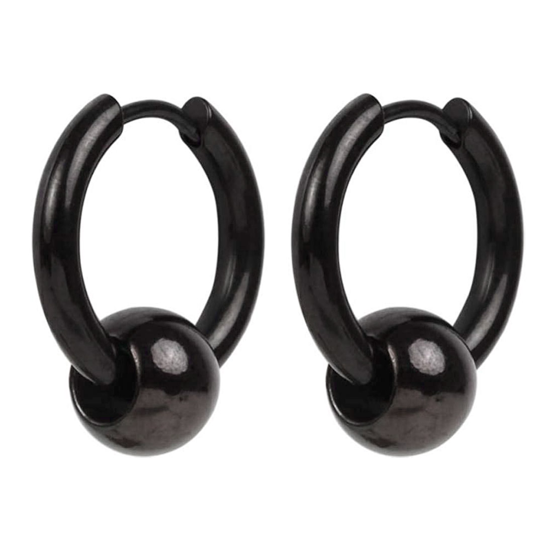 Buy Men Style Punk Ball Circle Ring Piercing Earrings Christmas Gift