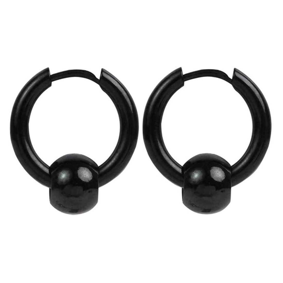 Buy Men Style Punk Ball Circle Ring Piercing Earrings Christmas Gift ...