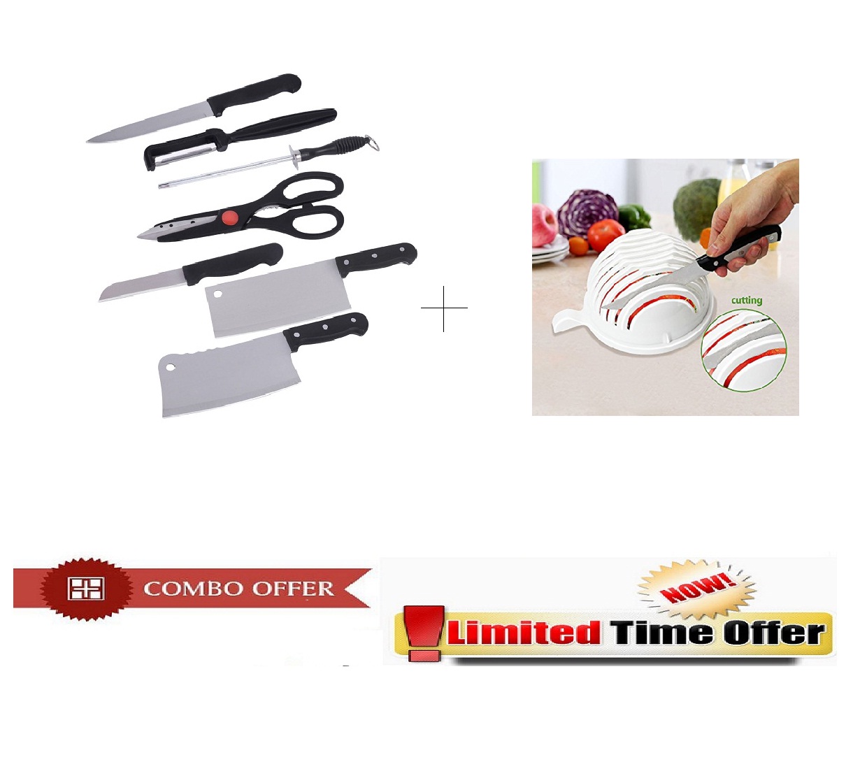 Buy Shopper52 Stainless Steel Kitchen Knife Set Knives Set Chef Knife