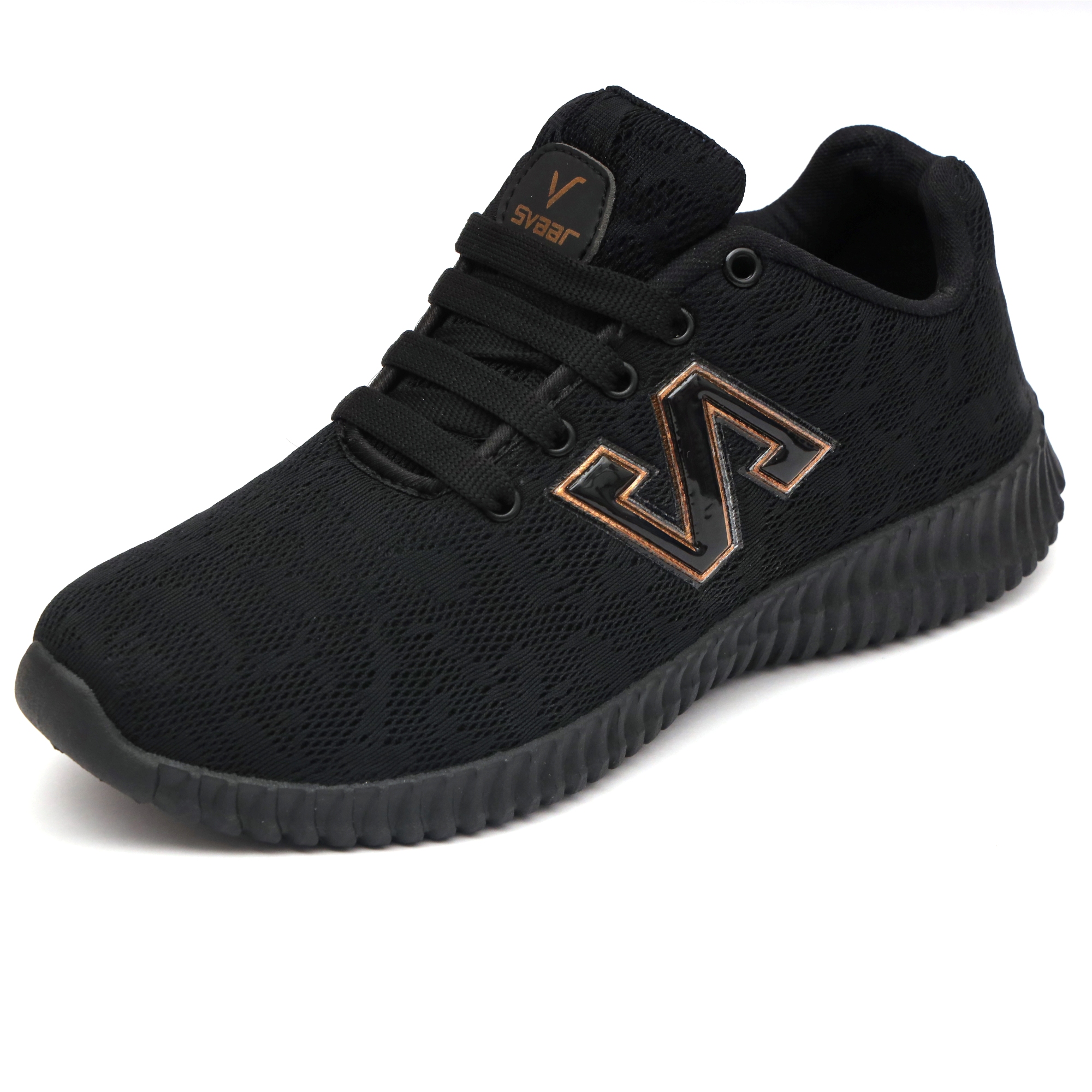 Buy Svaar Black and Gold Sports shoes for Men Online @ ₹509 from ShopClues