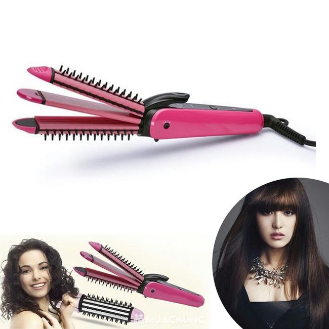 Buy NVA 3 IN 1 Curl Hair Straightener Machine Online ₹299 from ShopClues