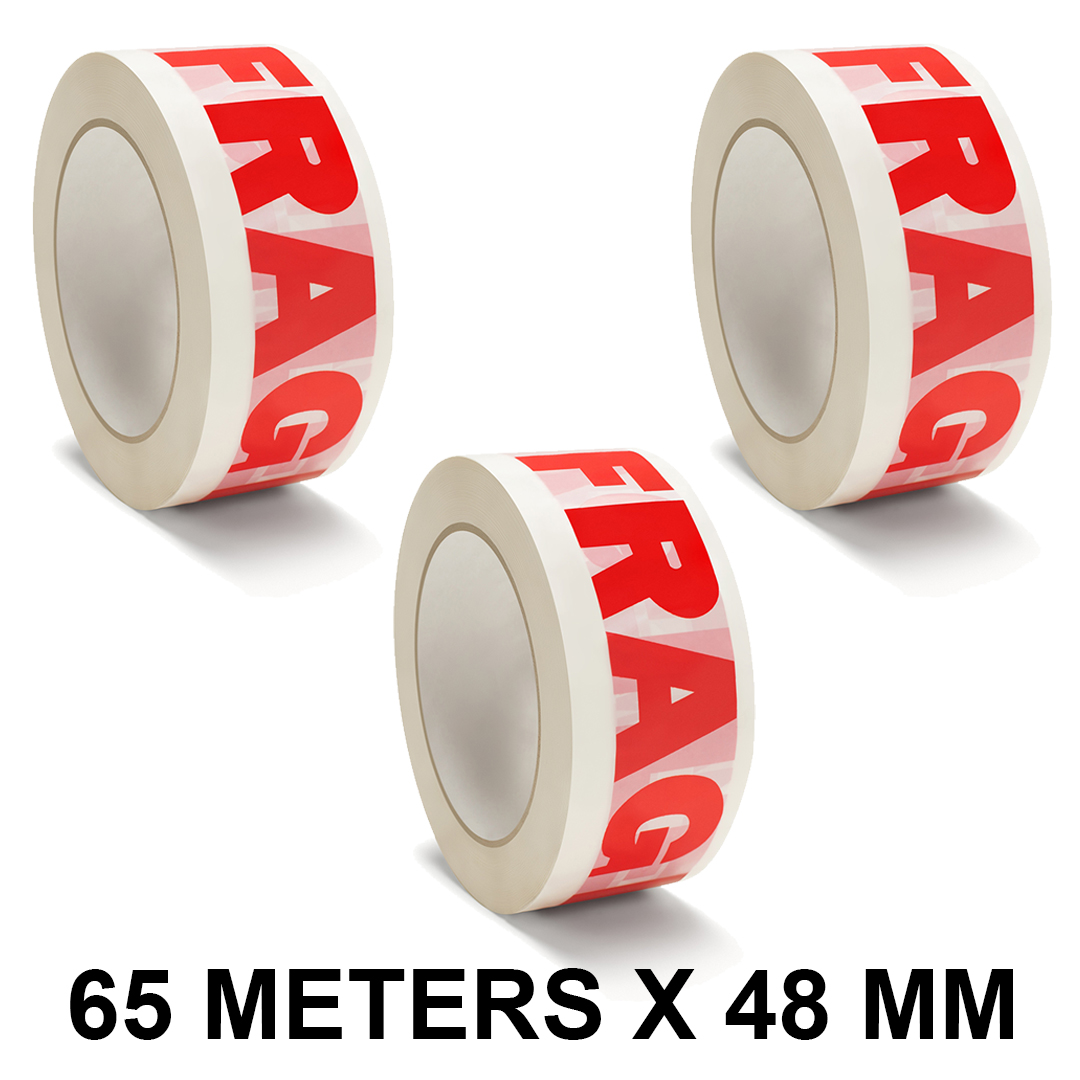 Buy VCR Fragile Tape (Handle with Care) 65 Meters in Length 48mm