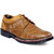 JK Port Men's Brown Genuine Leather Casual Shoes