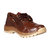 JK Steel Men's Brown Genuine Leather Safety Shoes