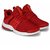 JK Port Men's Red Synthetic Leather Sport Shoes