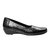 JK Port Women's Black Synthetic Leather Formal Shoes
