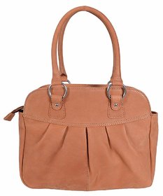 RSI Women's Tan Leather Shoulder Handbag