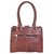RSI Women's Brown Leather Shoulder Handbag