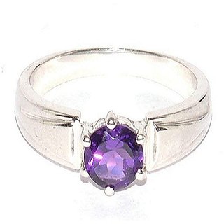                       Natural Amethyst/Jamuniya Stone Ring Original & Unheated Stone Amethyst 4.25 Carat Stone Ring By CEYLONMINE                                              