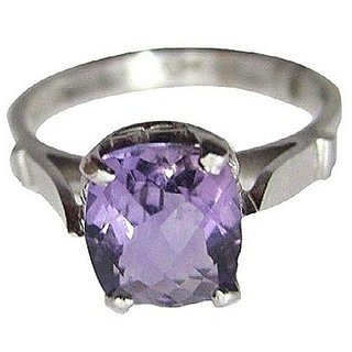                       Amthyst Stone 5.25 Carat Natural Gemstone Ring Silver Plated By CEYLONMINE                                              