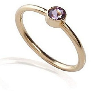                       Lab Certified Stone Amethyst Ring 4.25 Ratti Jamuniya Stone Unheated & Original Stone Ring By CEYLONMINE                                              