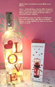 Multi Color Led Bottle Lamp With Love Meter