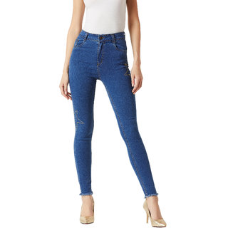 Miss Chase Women's Blue Give Me Zink Denim Jeans Miss Chase Women's Blue Give Me Zink Denim Jeans
