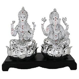                       Laxmi Ganesh ji silver 10gm idol By CEYLONMINE                                              