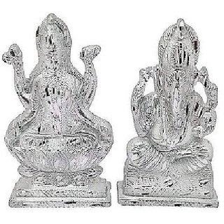                       Silver idol laxmi ganesh 10gm idol silver - CEYLONMINE                                              