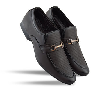 Messi synthetic leather brown shoes for men.