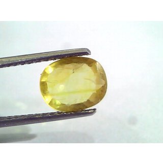                       Yellow Sapphire Stone Original Unheated Untreated Pukhraj Gemstone Certified 8 Ratti                                              