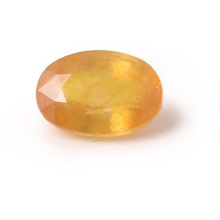                       Yellow Sapphire Stone Original Unheated Untreated Pukhraj Gemstone Certified 7 Ratti to 8 Ratti                                              