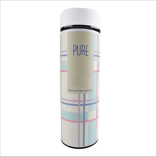 Home Story Double Wall Vacuum Flask  Insulated Thermos Travel Water Bottle - (PURE)