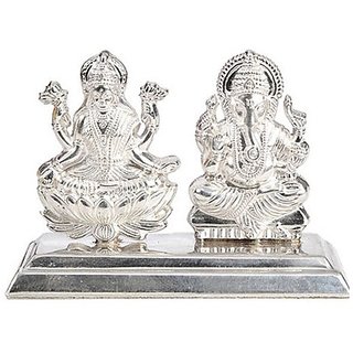                       Laxmi Ganesh silver God Idol By CEYLONMINE                                              