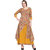 Desi Kala Women's Premium Cotton Gota Work Attached Skirt Dress (DESI_KALA_5-S, Mustard)