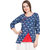 Desi kala Women's Cotton Double Layered Indigo Designer Top (DESI_KALA_10-S, Red)