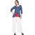 Desi kala Women's Cotton Double Layered Indigo Designer Top (DESI_KALA_10-S, Red)