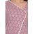 Desi Kala Women's Attached Skirt Designer Block Printed Gota Light Purple Dress (Desi_Kala_20_XS)
