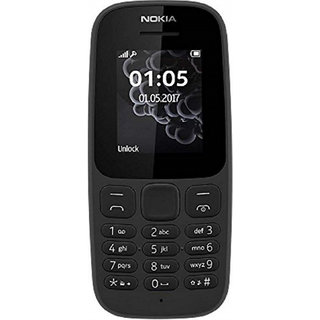 nokia 105 black single sim feature phone