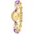 KDS Collection Gold purple AKX Ladeis and Women-Girls Wrist Watch
