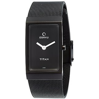 Buy Titan Obaku Analog Black Dial Womens Watch Nc9833nm01 Online 9999 From Shopclues