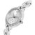 Wanton Silver crystal studded chronograph bracelet strap beautiful women Watch - For Girls